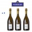 Carton de 3 Champagnes Pommery  Louise 2002